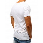 Férfi egyedi fehér póló felirattal vrx3818