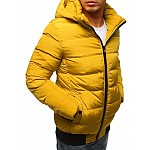 Steppelt téli férfi kabát - sárga vtx2310