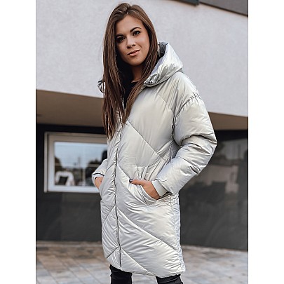 Szürke oversize női téli kabát VTY2408