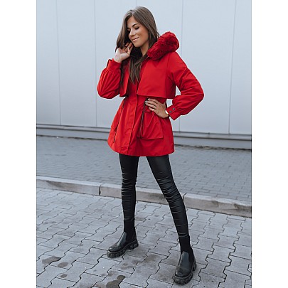 Piros univerzális női kabát VTY2192