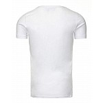 Trendy férfi póló feliratos - fehér vrx2192