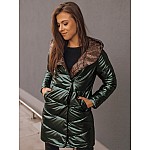 Zöld kétoldalas női kabát VTY2403