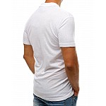 Kényelmes férfi fehér pólóing vpx0176