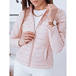 Rózsaszín steppelt női kabát VTY1853