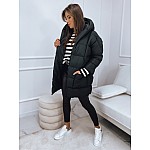 Fekete női téli oversize kabát VTY2481