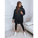 Fekete női téli oversize kabát VTY2481