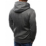 Egyszerű grafit férfi pulóver kapucnival vbx2085