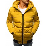 Steppelt téli férfi kabát - sárga vtx2310
